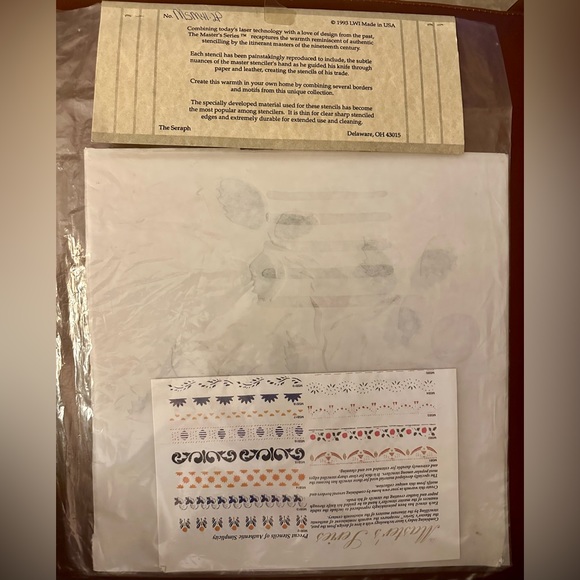 Pre-cut Stencil | The Masters Series | Vintage 1993 | New in Package - Picture 2 of 5